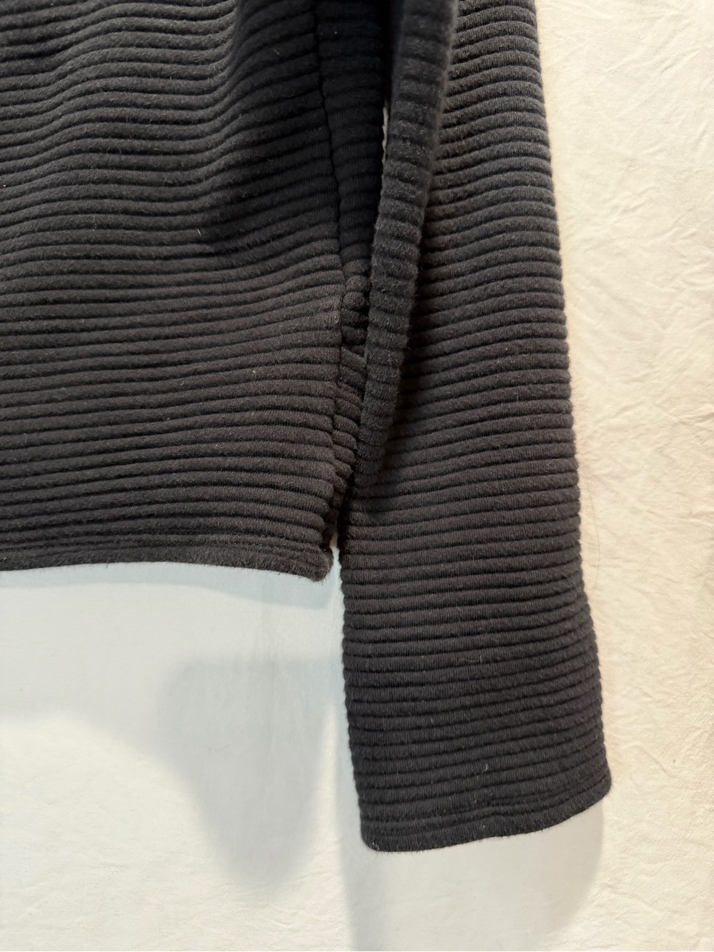 dolan Left coast Collection Black Ribbed Cropped Open-Front Jacket size XS - Picture 10 of 10
